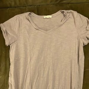 Purple V-Neck Tshirt